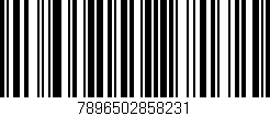 Código de barras (EAN, GTIN, SKU, ISBN): '7896502858231'