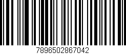 Código de barras (EAN, GTIN, SKU, ISBN): '7896502867042'