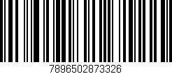 Código de barras (EAN, GTIN, SKU, ISBN): '7896502873326'