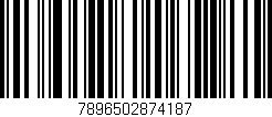 Código de barras (EAN, GTIN, SKU, ISBN): '7896502874187'