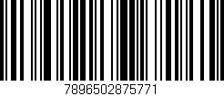 Código de barras (EAN, GTIN, SKU, ISBN): '7896502875771'
