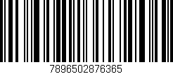 Código de barras (EAN, GTIN, SKU, ISBN): '7896502876365'