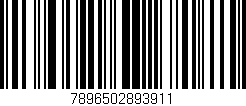 Código de barras (EAN, GTIN, SKU, ISBN): '7896502893911'