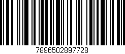 Código de barras (EAN, GTIN, SKU, ISBN): '7896502897728'