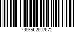 Código de barras (EAN, GTIN, SKU, ISBN): '7896502897872'