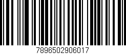Código de barras (EAN, GTIN, SKU, ISBN): '7896502906017'