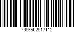 Código de barras (EAN, GTIN, SKU, ISBN): '7896502917112'