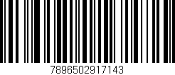 Código de barras (EAN, GTIN, SKU, ISBN): '7896502917143'