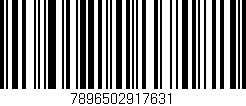 Código de barras (EAN, GTIN, SKU, ISBN): '7896502917631'