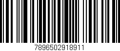 Código de barras (EAN, GTIN, SKU, ISBN): '7896502918911'