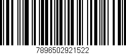 Código de barras (EAN, GTIN, SKU, ISBN): '7896502921522'