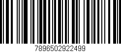 Código de barras (EAN, GTIN, SKU, ISBN): '7896502922499'