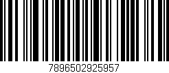 Código de barras (EAN, GTIN, SKU, ISBN): '7896502925957'