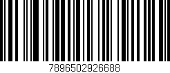 Código de barras (EAN, GTIN, SKU, ISBN): '7896502926688'