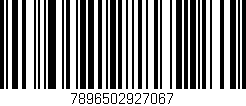Código de barras (EAN, GTIN, SKU, ISBN): '7896502927067'
