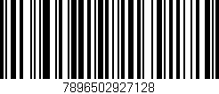 Código de barras (EAN, GTIN, SKU, ISBN): '7896502927128'