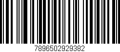 Código de barras (EAN, GTIN, SKU, ISBN): '7896502929382'