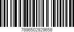 Código de barras (EAN, GTIN, SKU, ISBN): '7896502929658'