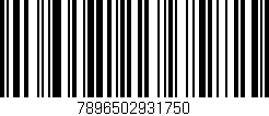 Código de barras (EAN, GTIN, SKU, ISBN): '7896502931750'