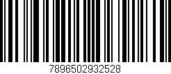 Código de barras (EAN, GTIN, SKU, ISBN): '7896502932528'