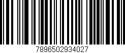 Código de barras (EAN, GTIN, SKU, ISBN): '7896502934027'