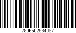 Código de barras (EAN, GTIN, SKU, ISBN): '7896502934997'