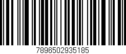 Código de barras (EAN, GTIN, SKU, ISBN): '7896502935185'