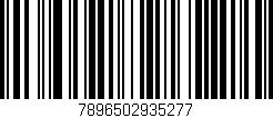 Código de barras (EAN, GTIN, SKU, ISBN): '7896502935277'