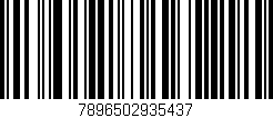 Código de barras (EAN, GTIN, SKU, ISBN): '7896502935437'