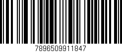 Código de barras (EAN, GTIN, SKU, ISBN): '7896509911847'