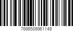 Código de barras (EAN, GTIN, SKU, ISBN): '7896509961149'