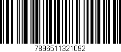 Código de barras (EAN, GTIN, SKU, ISBN): '7896511321092'