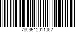 Código de barras (EAN, GTIN, SKU, ISBN): '7896512911087'