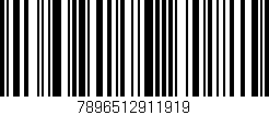 Código de barras (EAN, GTIN, SKU, ISBN): '7896512911919'
