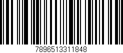 Código de barras (EAN, GTIN, SKU, ISBN): '7896513311848'