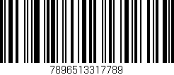 Código de barras (EAN, GTIN, SKU, ISBN): '7896513317789'