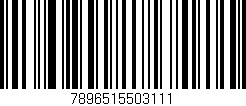 Código de barras (EAN, GTIN, SKU, ISBN): '7896515503111'