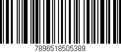 Código de barras (EAN, GTIN, SKU, ISBN): '7896518505389'