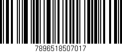 Código de barras (EAN, GTIN, SKU, ISBN): '7896518507017'