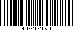Código de barras (EAN, GTIN, SKU, ISBN): '7896518510581'