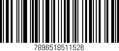 Código de barras (EAN, GTIN, SKU, ISBN): '7896518511526'