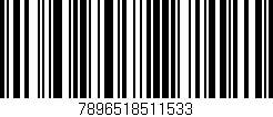 Código de barras (EAN, GTIN, SKU, ISBN): '7896518511533'