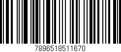 Código de barras (EAN, GTIN, SKU, ISBN): '7896518511670'
