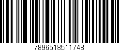 Código de barras (EAN, GTIN, SKU, ISBN): '7896518511748'