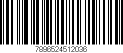 Código de barras (EAN, GTIN, SKU, ISBN): '7896524512036'