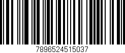 Código de barras (EAN, GTIN, SKU, ISBN): '7896524515037'