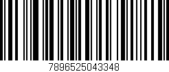 Código de barras (EAN, GTIN, SKU, ISBN): '7896525043348'