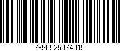 Código de barras (EAN, GTIN, SKU, ISBN): '7896525074915'