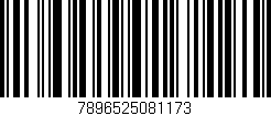 Código de barras (EAN, GTIN, SKU, ISBN): '7896525081173'