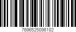 Código de barras (EAN, GTIN, SKU, ISBN): '7896525098102'